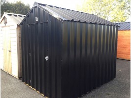 16ft x 6ft Black Steel Garden Shed